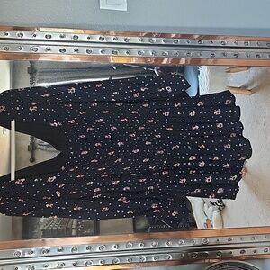 Free People Long Sleeve Floral Dress